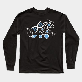 Molecular Biology Ecology Science Icons Long Sleeve T-Shirt